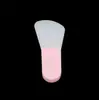 Pincel de silicone para maquiagem e beleza, pincel de silicone para máscara facial, cabo curto, novo mini aplicador de máscara de argila, ferramenta de beleza facial portátil