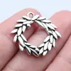 25x27mm 2.6g Plata Antigua Material DIY Aliexpress Ebay Venta Caliente Colgante Anillo Rama de Olivo