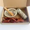 Cola de Ratón Madera Sagrada Lavanda Purificante Set de Aromaterapia Planta Natural Romero Hojas de Eucalipto Concha de Abulón Blanco Mayoreo