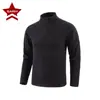 Chaqueta SARH Nueva para Exteriores con Cuello Alto y Forro de Polar, Maillot Grueso y Cálido para Ciclismo para Hombres