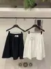 Falda Corta Blanca Estilo Miu Miu para Mujer, Falda Corta de Verano, Falda de Paraguas Petite, Falda Línea A, Falda de Cinco Puntos, Media Falda, Falda Midi