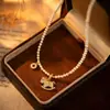 Collar de Caballo de Moneda de Cobre de Moda para Mujer, Pulsera Gargantilla Versátil de Lujo Ligero de Gama Alta, Diseño de Nicho, Joyería Exquisita