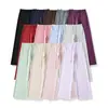 RY2613-26 Pantalones Anchos Holgados Estilo Coreano de Verano Sueltos Casuales Largos Rectos Inestables de Largo Hasta el Suelo para Mujer