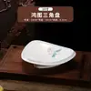 Plato Artístico Estilo Chino, Plato Cerámico Irregular Estilo Nacional Flor de Loto Bajo Vidriado, Plato para Pescado, Vajilla para Restaurante y Hotel, Bol para Sopa