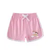 Roupas Infantis 2023 Conjunto Infantil Verão Unicórnio Bebê Hot Pants Camiseta de Manga Curta Shorts Casual Esportivo Conjunto de Duas Peças