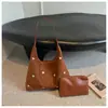 Bolsa Retro Elegante de Comercio Exterior Transfronteriza Nueva Moda para Mujer Bolsa Tote Estrella Bolsa Madre-Hijo Gran Capacidad Debajo del Brazo Bolso de Hombro Único