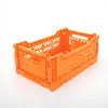 Caja de Almacenamiento de Plástico Transparente Apilable con Cajón Mini Plegable de Escritorio Canasta de Almacenamiento para Artículos Varios
