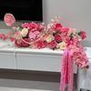 Decoración de habitación de boda DIY decoración de flores artificiales pedido de boda banquete de bodas decoración de sala de estar pared de fondo de boda cama de flores de mesa flor de cabecera