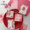 Pensamiento de Siete Colores Doble Felicidad Tarjeta Festiva Empaque de Flores Floral DIY Envoltura de Flores Materiales de Empaque para Floristería