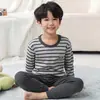 Pijama de Algodón Puro para Niños, Ropa y Pantalones de Otoño para Niños, Camisetas de Algodón Base para Niñas, Conjunto de Ropa Interior Térmica de Invierno para Niños Pequeños