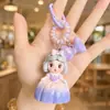 Pingente de Chaveiro de Bolsa Desenho Animado da Branca de Neve em Resina Coração de Menina Ornamentos de Cura Encantos de Boneca Fofa