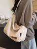 2024 Cor Sólida Moda Personalizado Diário Casual Bolsa Simples Bolsa Feminina Bolsa de Ombro Crossbody Bolsa Pano Bolsa Feminina