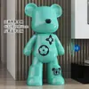 Estatueta de Urso Violento Desenho Animado Sala de Estar Gabinete de TV Gabinete de Vinho Sofá Grande Decoração de Chão Presente de Inauguração