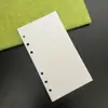 Bolsa Interior Blanca A6 Bloc de Notas Cuaderno Multifuncional Página Divisoria U Cuero Libro de Registro Manual Interior