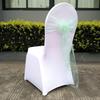 Organza para Casamento Decoração de Encosto de Cadeira Laço Decorativo Hotel Banquete Tule Fita Laço de Encosto de Cadeira Fabricante Atacado