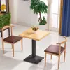 Mesas de comedor para restaurantes, cafeterías, loncherías, restaurantes de comida rápida, fondas de fideos, tiendas de té de burbujas, pastelerías, mesas y sillas para hot pot picante, metal y madera