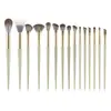 Novo Conjunto de Pincéis para Maquiagem dos Olhos Mais Vendido com 15 Peças Cerdas Macias Pincel Fino para Sombra Ferramentas de Beleza Prontos para Venda