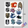 Adesivos de logo de time da NHL de hóquei no gelo, decalques à prova d'água para carro e motocicleta, adesivos para malas, adesivos decorativos estilo grafite para carros