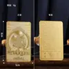 Nova Carta Dourada 5*8 dos Oito Santos Padroeiros do Zodíaco, Ano do Animal, Material Metálico, Carta de Boa Sorte e Segurança