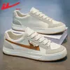 Tenis blancos para hombre de arrastre, nuevos zapatos de lona de primavera 2026, zapatillas casuales de entrenamiento alemanas, tenis deportivos para hombre