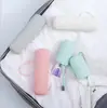 Taza de viaje portátil sellada Porta-cepillos de dientes de plástico para viaje Almacenamiento de pasta de dientes y cepillo de dientes para viaje Taza Taza a prueba de fugas Tubo de taza