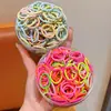 Meninas Vão à Escola com Elásticos de Cabelo, Elásticos Infantis 2025 Elásticos de Cabelo para Bebês, Alta Elasticidade para Meninas, Sem Danos ao Cabelo, Tiaras Coloridas