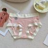 Ropa interior de seda de hielo de verano para niña, sin costuras, tacto nude, cómoda, transpirable, seda de morera 5A, antibacteriana, diseño de funda en la cintura media con entrepierna.
