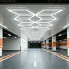 Luz Hexagonal de LED em Favo de Mel Super Brilhante para Garagem RGB Dimmable Película Impermeável Luz para Lavagem de Carros Teto para Oficina de Reparo Automotivo