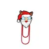Clips de Papel Grandes Navideños Suministros de Oficina Creativos de Dibujos Animados Regalos Festivos Estudiante Pequeños Regalos Papelería Marcapáginas