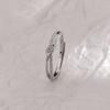 Anillo de nudo concéntrico entrelazado luz de lujo diseño de doble capa para pareja anillo liso anillo de nudo para dedo índice esmerilado por todas partes anillo de estrella del cielo