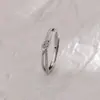 Anel de Nó Concentrico Entrelaçado, Luxo Acessível Design de Camada Dupla para Casal, Anel Liso, Anel de Dedo Indicador com Nó, Anel Fosco de Gipsofila