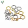 Aguja de Ojo de Oveja de Acero Inoxidable Clavo de Ojo de Oveja Boca Cerrada Conector de Colgante de Uña de Cuerno de 9 Caracteres Accesorios de Joyería Redondos Hecho a Mano DIY