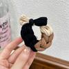 2026 Nuevo Scrunchie Tejido Estilo Dopamina con un Toque Elegante y de Alta Gama, Cuerda Elástica Alta para Coleta