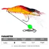 Cebo Luya Camarón Suave 7cm 5.8g Camarón Biónico Luminoso con Anzuelo Camarón Falso Cebo Falso Luya Lubina Pez Negro Boca Pellizcada Matar