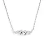 Colar Feminino Estilo Francês S925 Prata Esterlina Europeu e Americano Transfronteiriço Inlaid Zircônia Corrente Clavícula Novo Versátil Elegante