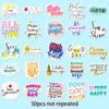 50 Stickers Inspiradores Slogans para el Aprendizaje de Inglés Transfronterizos Amazon ins Decoración de Taza Feng Shui Personalidad Stickers de Aliento