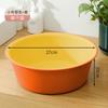 Tazón de Plástico de Color Contrastante para el Hogar Tazón para Lavandería Lavabo Grande Dormitorio de Estudiantes Tazón Grueso para Lavar Pies