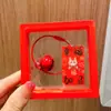 Llavero Colgante Año del Caballo con Texto, Decoración de Empaque "Hazte Rico al Instante", Adorno de Regalo de Año Nuevo, Colgante de Caballo Pequeño