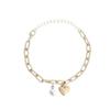 Pulsera Joker de Perlas de Corea del Sur para Mujer Estilo Ins Nicho de Alta Gama Acero Titanio Pulsera Pulsera de Pareja Pulsera Joyería Venta al por Mayor