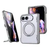Adecuado para fundas de teléfono plegable Apple con soporte magnético 360 integrado, marco suave Duo para iPhone y panel trasero rígido