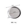 Bandeja de Café de Disco de Aço Inoxidável Antigo Coreano Estilo Vintage Bandeja de Frutas Bandeja Rasa para Sobremesas Estilo Camping Logo Personalizado