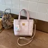 Moda de Primavera Transfronteriza 2026 Bolso de Mano de Dibujos Animados Bolso de Hombro Lindo Bolso Cruzado a Cuadros Bolso para Mujer