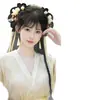 Pasador de Pelo Estilo Antiguo con Moño Falso Integrado, Fácil de Usar, Versátil Estilo Hanfu Ming-Song, Moño Lateral Trenzado