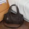 Bolsa Grande de Ombro/Transversal Estilo Wasteland Retrô Casual para Mulheres 2026 Nova Bolsa de Ombro para o Dia a Dia Bolsa Tote Fashion