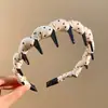 2026 nova tiara de bolinhas estilo coreano, fofa com dentes, ondulada, presilha de cabelo suave, acessório de cabelo de princesa, para uso diário