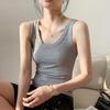 Fio europeu colete esportivo para as mulheres Verão Slim fit emagrecimento base interna design sentido nicho top desgaste exterior ins moda