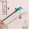 Hairpin Antigo Tassel Step Wooden Hairpin Imitação Ébano Headwear Disc Hair Han Roupas Acessórios Hair-pulled Roupas Antigas Cabelo Mulheres