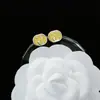 Pendientes de alta calidad para todo tipo de atuendos, pendientes de moda para hombres y mujeres, letras de pedrería, todo a juego, pasador de plata s925, accesorios de aleación