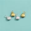 S990 Acessórios de Prata Pura Pingente Concha Vazada DIY Corda Feita à Mão Pulseira de Cristal Pulseira de Pérolas Pingente Pingente
