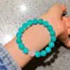 Pulsera Retro de Alta Gama de Amazonita Natural de 10 mm y Cuarzo Rosa de Alta Calidad de Madagascar de 12 mm